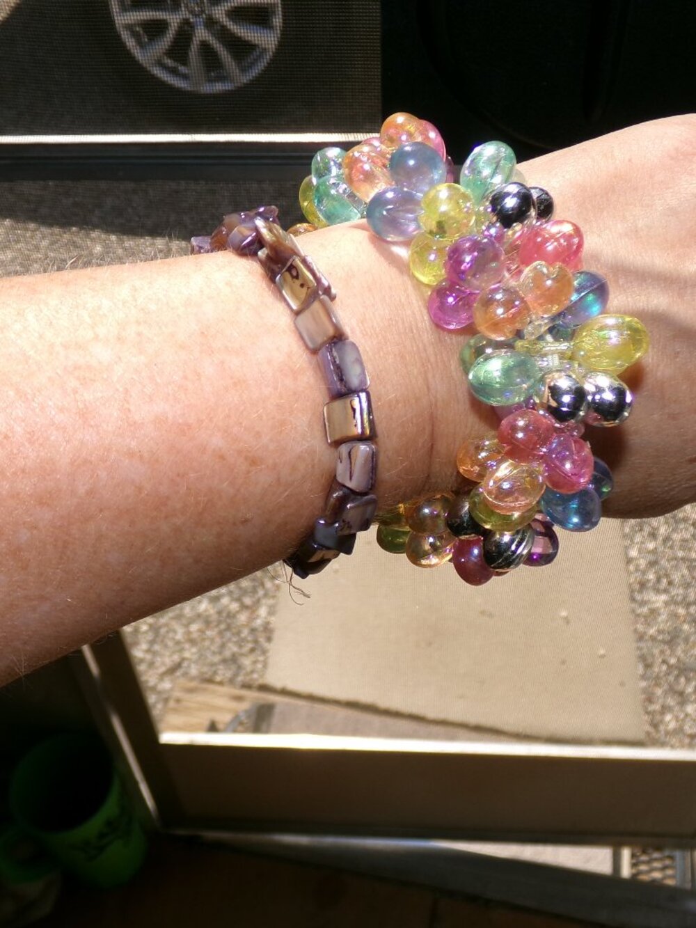 Colorful Vintage Elastic Bracelets Set